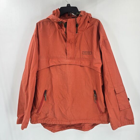 Vintage Polo Sport Anorak Light Jacket Ralph Lauren Orange Size XL Y2K Sunfaded - Picture 1 of 11
